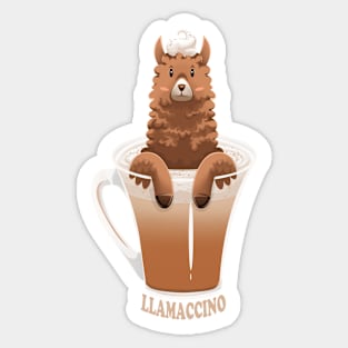 Llamaccino Sticker